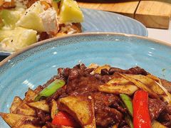 沙茶牛肉-鹿港小镇(悠唐店)