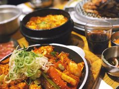 炒鱿鱼-姜虎东白丁烤肉(虹桥天地店)