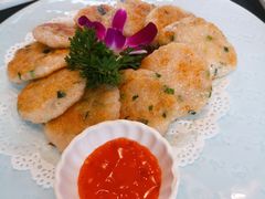 莲藕酿煎虾饼-聚缘堂·海鲜私房菜(松岭路店)