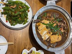 -东来菜馆•手抓海鲜家常菜•海鲜锅贴(鸽子窝店)