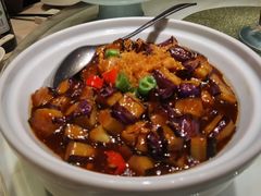 瑶柱茄子煲-杭越海鲜(迪荡店)