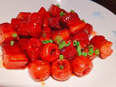 山楂五花肉-悦海·家宴·冰花皮皮虾大锅贴(宝龙店)