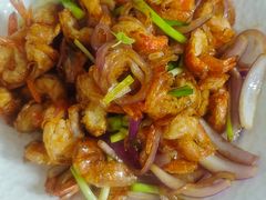 三葱爆炒海中虾-丽晶轩中餐厅(重庆丽晶酒店)