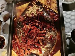 重庆豆花烤鱼-探鱼·鲜青椒爽麻烤鱼(西南商都店)