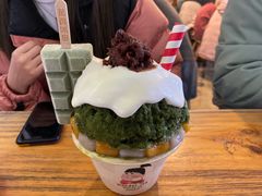 抹茶生乳かき氷-WONDER ICE 萬得冰田(建設路总店)
