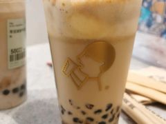 厚烤蛋糕波波牛乳茶-喜茶(杭州滨江宝龙店)