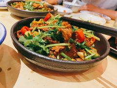 小炒黄牛肉-江味龙虾馆·裸蓝龙虾(南山店)