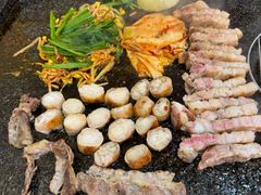 花刀熟成黑五花肉-韩阳王石板烤肉