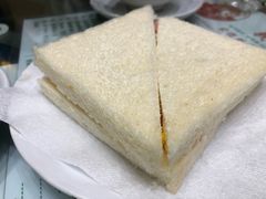 火腿煎双蛋三文治-义顺牛奶公司(新马路老店)