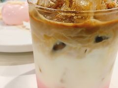 蝴蝶吻 海苔肉松脆脆戚风 蜜桃红柚苏打 拿铁-风甜日暖·星座主题甜点(东二环泰禾店)