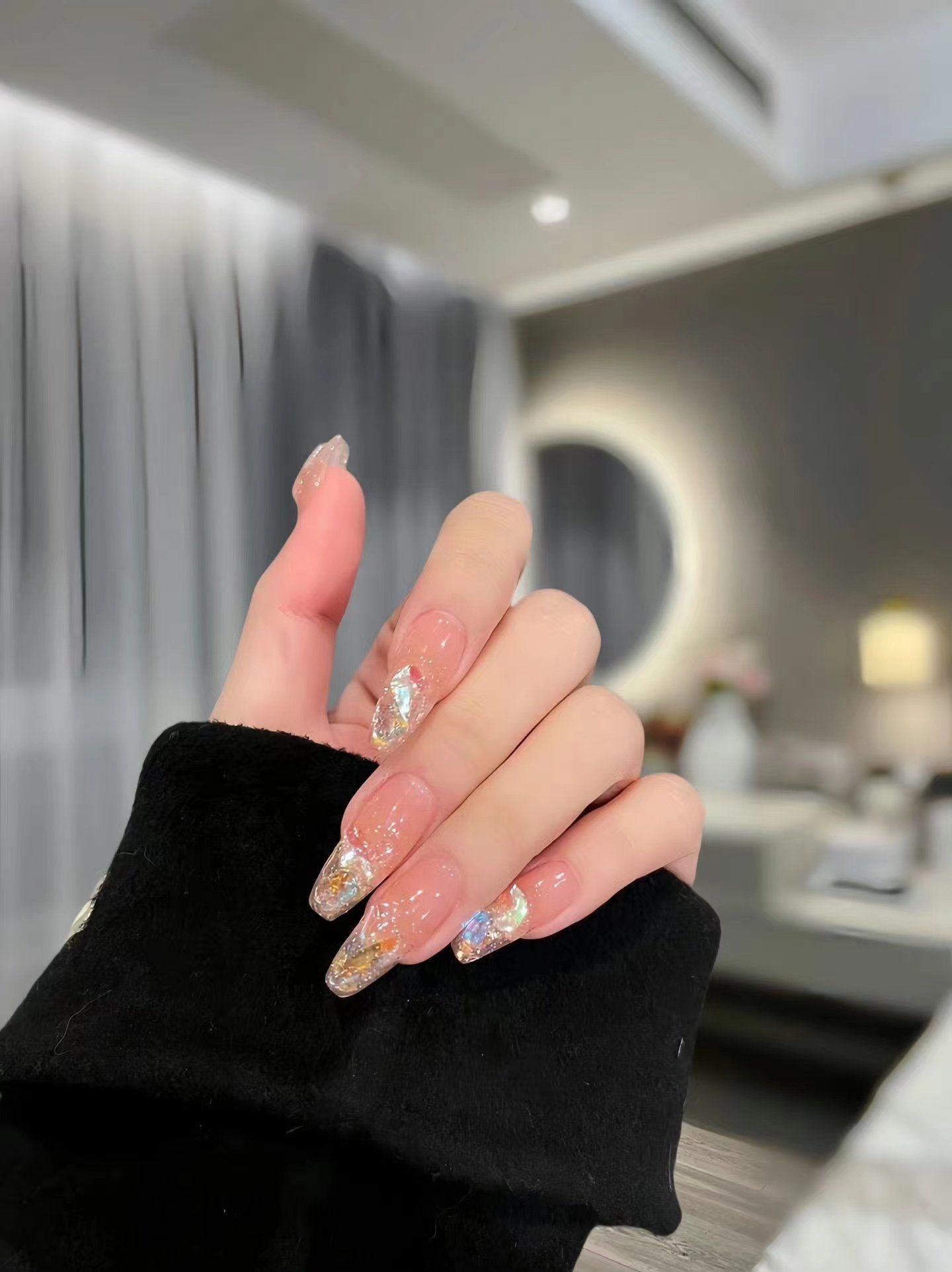 夏日美甲亮晶晶7878