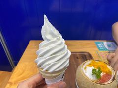 鲜椰奶冰淇淋-自然椰·海南清补凉(海月广场店)