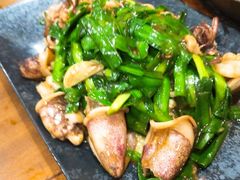 韭菜炒带籽笔管-老东镇啤酒屋海鲜加工·蒸汽海鲜·海鲜烧烤(台东店)