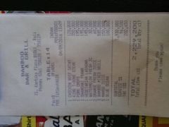 账单-Bamboo Bar & Grill Restaurant