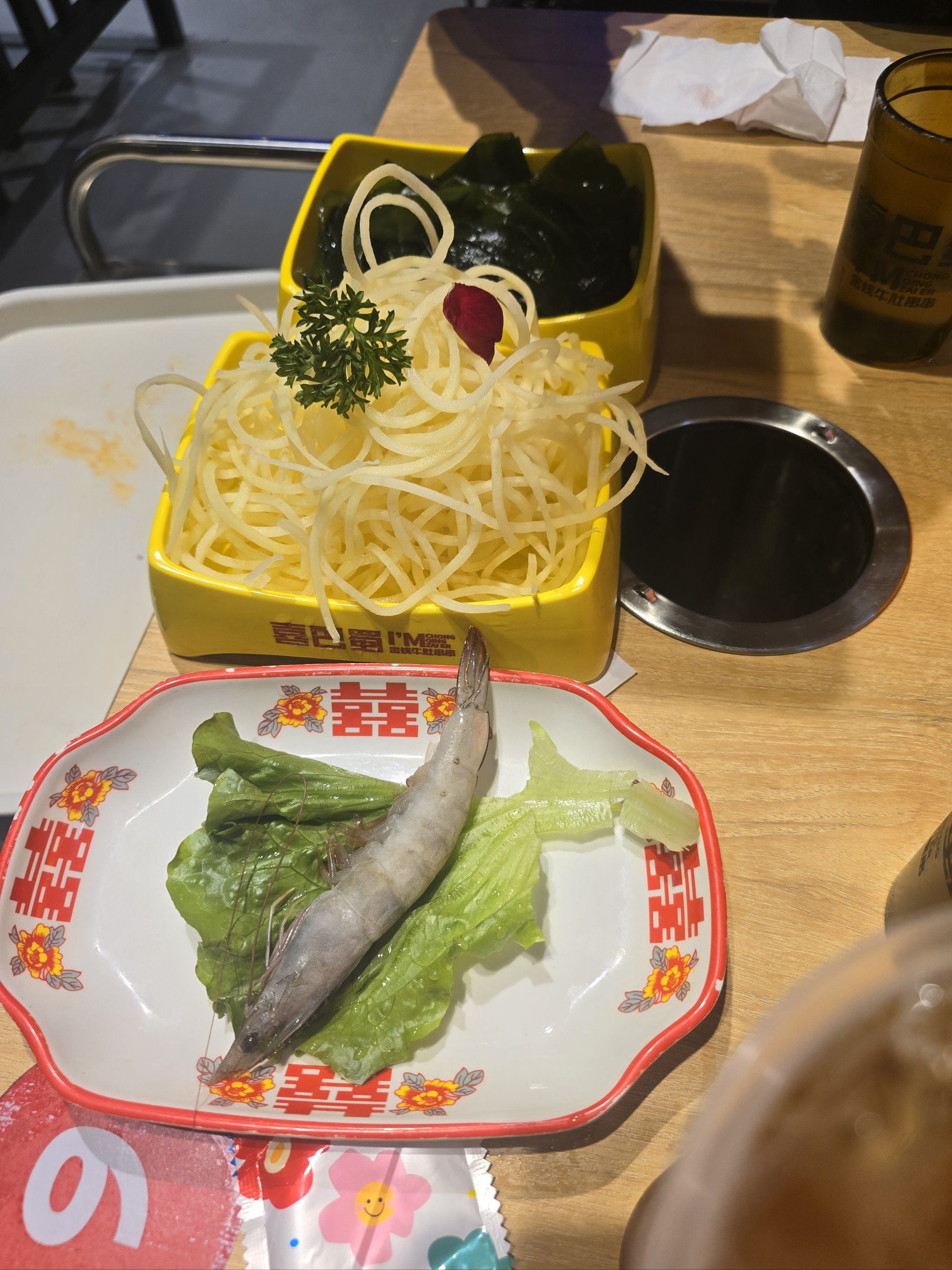 小姐姐也很热情「喜巴蜀金钱牛肚串串(涪陵泽胜店)」