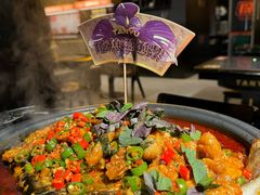 绝绝紫苏牛蛙锅-探鱼·鲜青椒爽麻烤鱼(沈阳万象城店)