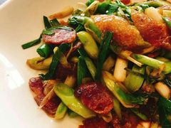 香肠皮肚炒大蒜-名轩·中餐厅(南京玄武湖假日酒店)