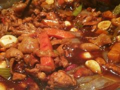 鸡腿肉＋肥肠-黄记煌三汁焖锅(崇文门店)