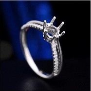 先上个戒托 还没拿到成品~-威德钻石-克拉钻大本营(南京东路店)