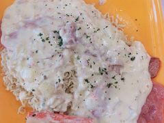 培根芝士火腿捞丁加蟹柳-華歡冰室-WahFoon(吉大店)