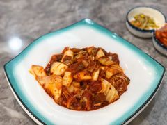 辣白菜炒五花肉-屋里家延边朝鲜族冷面(梅林3店)