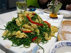沙葱炒鸡蛋-三江源美食城