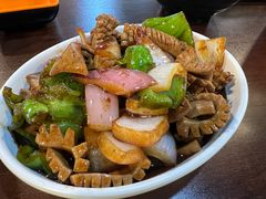 虾仁猪肝浇-大龙汤包