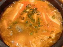 石锅泡菜豆腐海鲜汤-牛角日本烧肉专门店(海运大厦店)