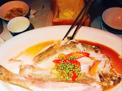 葱椒鲈鱼-绿茶餐厅(同成街华联店)