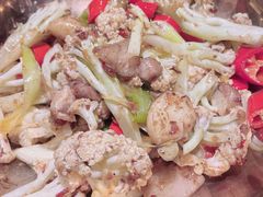 香锅有机花菜-绿茶餐厅(华联万柳店)