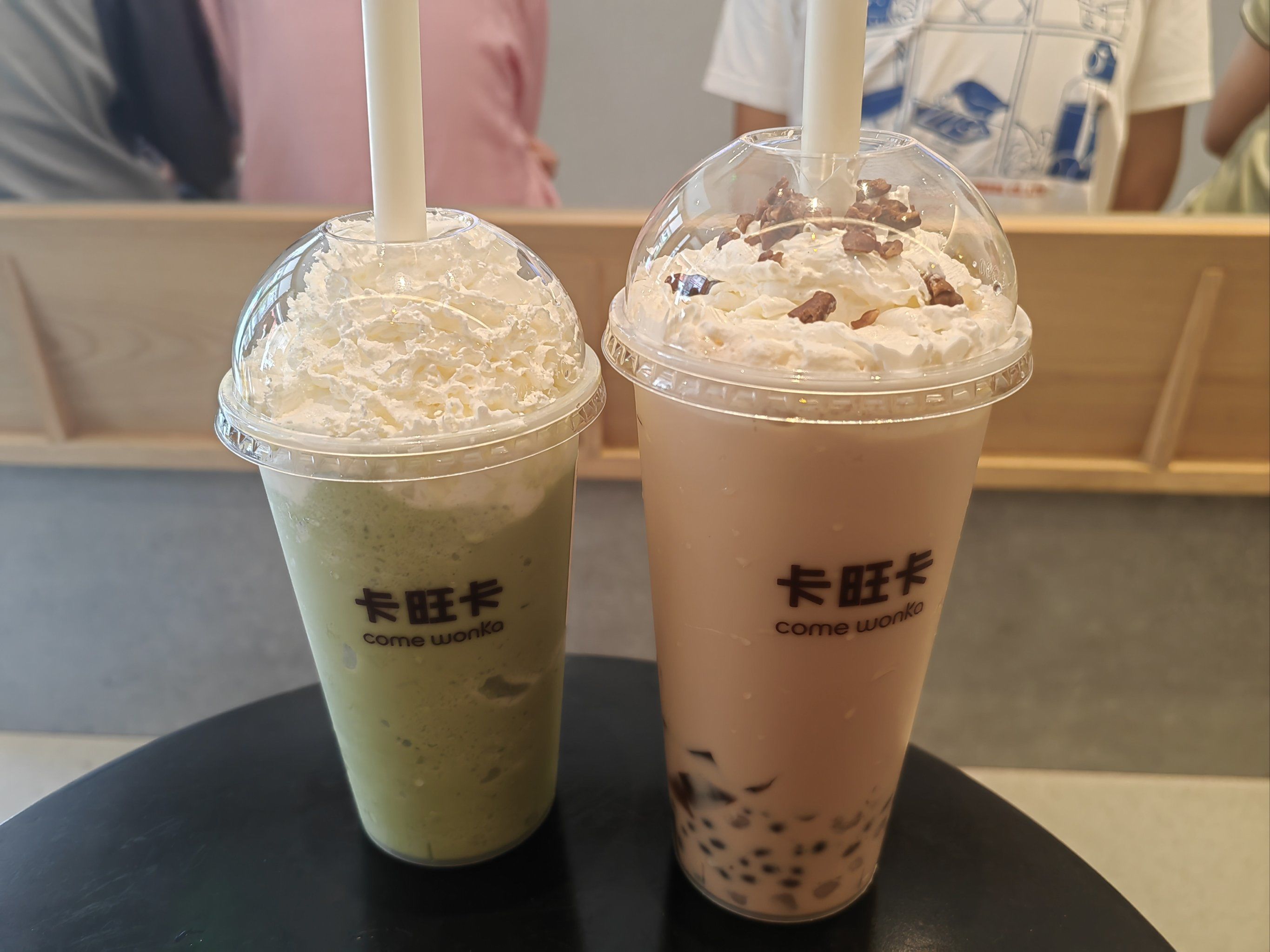 来合肥,大众点评推荐的卡旺卡,点了一杯抹茶爽