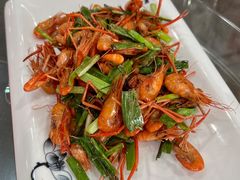 葱炒河虾-广迎居老正兴菜馆