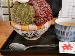 抹茶生乳かき氷-WONDER ICE 萬得冰田(建設路总店)