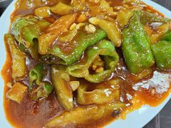 虎皮辣子烧茄子-马旭土鸡焖花卷·真域顺西域美食(天马大道店)