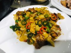黄瓜皮炒腩肉-顺德佬华侨城店·商务宴请·团建