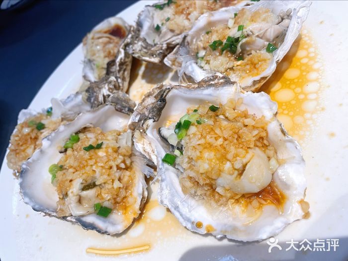 海鲜e族(马王堆店)-蒜蓉烤生蚝-菜-蒜蓉烤生蚝图片-长沙美食-大众点评
