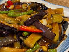 豇豆茄子-龙少爷碳火干锅(环球中心店)