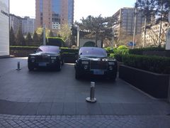 醒目的墨绿色rolls&royce-王府半岛酒店