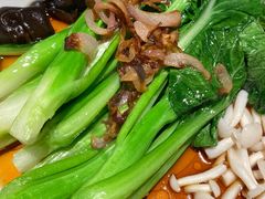 白灼菌菇菜心-新白鹿餐厅(虹桥南丰城店)
