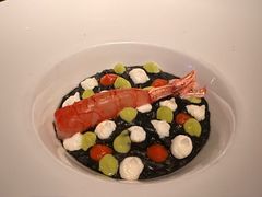 墨鱼汁烩意大利饭配红虾-Aqua