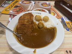 咖喱肉酱蛋包饭加炸猪排-COCO壱番屋(北京平安国际金融中心店)