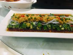 蒜蓉蒸秋葵-北京老铺烤鸭(西稍门店)