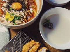 玉子荞麦冷面-山杏yama-katsu·吉列炸物