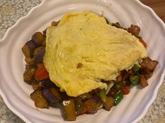 茄子肉丁小公鸡双拼拌面-文三里屯面馆(三里屯店)