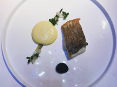 日本红真鲷鱼配黑蒜泥及鲜百合-AZUR聚(香格里拉饭店)