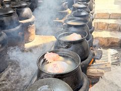 崂山泉水鸡-崂山水果园农家宴(泉水鸡店)
