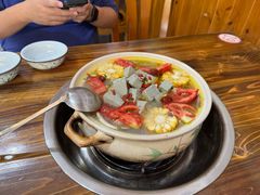 山药牛肉排骨豆花汤锅-花水湾红太阳牛肉汤锅