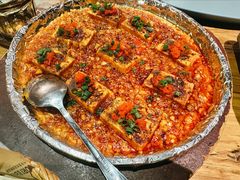 铁板鱼籽爆浆豆腐-馋嘴猫北京食堂·烤鸭·宵夜(亚运村店)