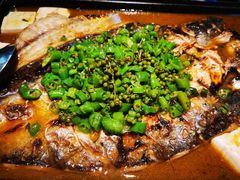 鲜青椒爽麻烤鱼-探鱼·鲜青椒爽麻烤鱼(苏宁广场店)