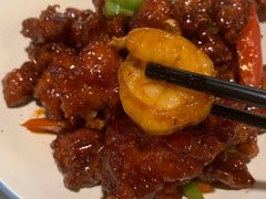 椒香虾仁爆鸡球-陈傻子餐厅(世纪都会店)